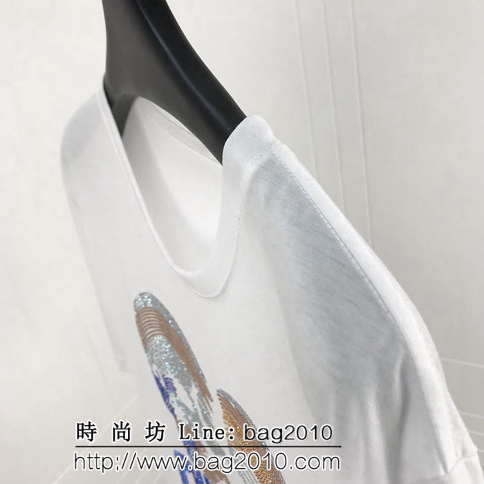 pp 19ss早春 燙鑽短袖 大幅度進口奧鑽燙鑽工藝 定制絲光棉 工藝細節完美 ydi2544